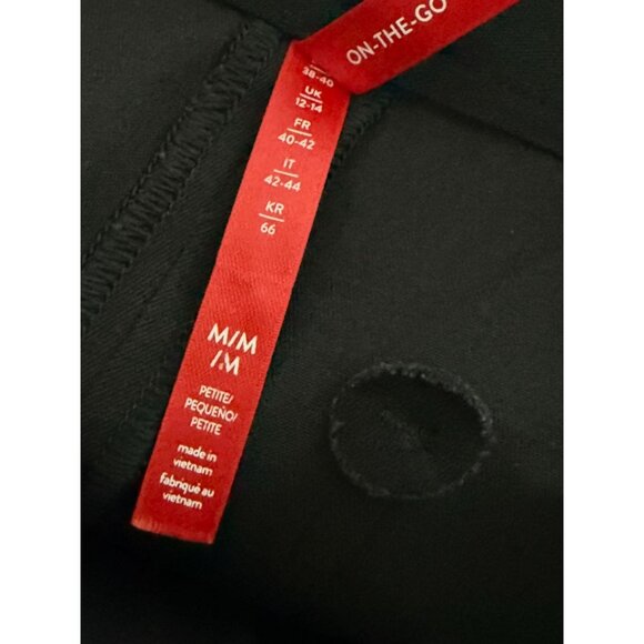 The Perfect Pull-On Crop Wide Leg Ponte Pants Black Size Med/P - Picture 3 of 9